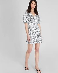 Flounce Hem Mini Dress