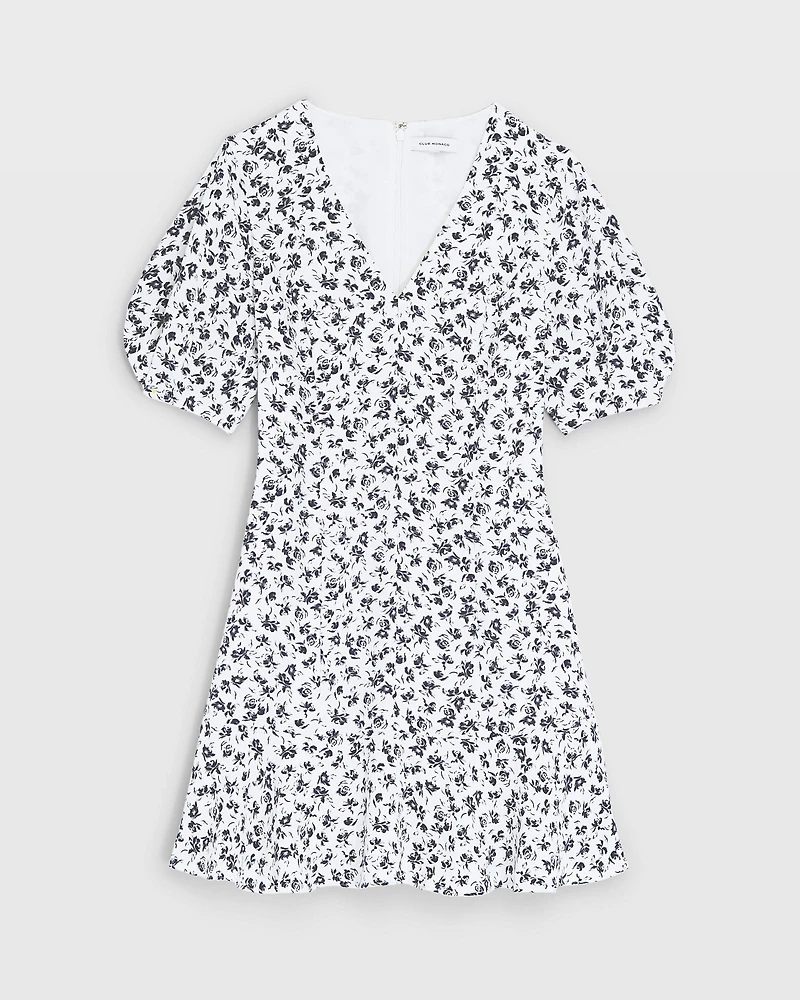 Flounce Hem Mini Dress