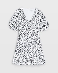 Flounce Hem Mini Dress