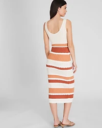 Mixed Stitch Midi Dress