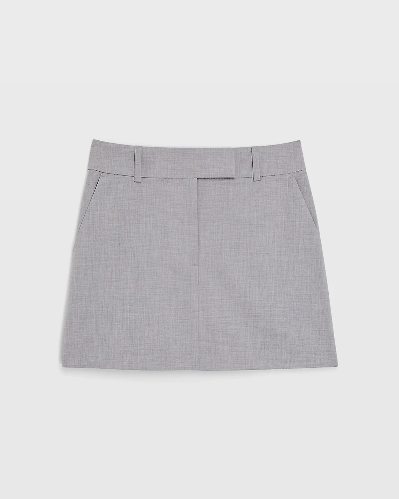 Lightweight Wool Mini Skirt