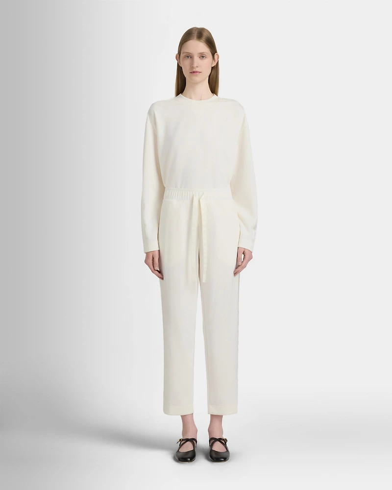 Satin Stripe Sweatshirt