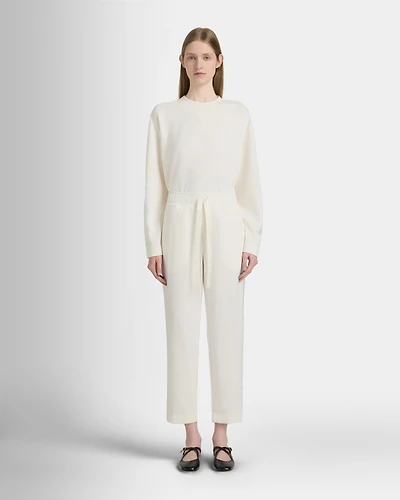 Satin Stripe Sweatshirt