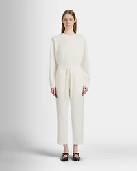 Satin Stripe Sweatshirt