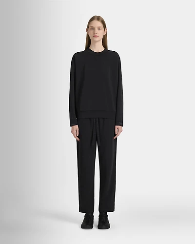 Satin Stripe Sweatshirt