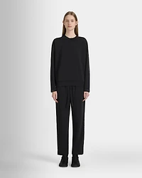 Satin Stripe Sweatshirt