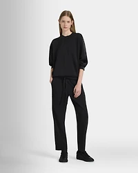 Satin Stripe Sweatshirt