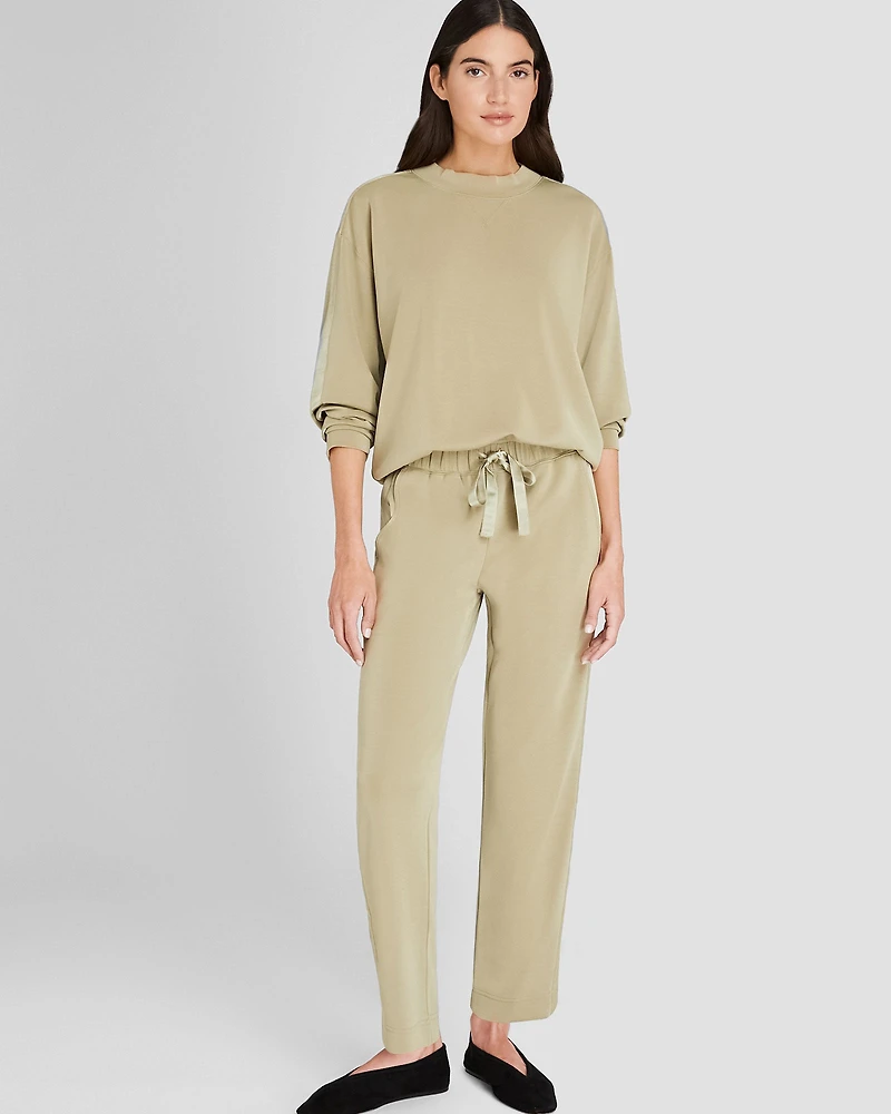 Satin Stripe Sweatshirt