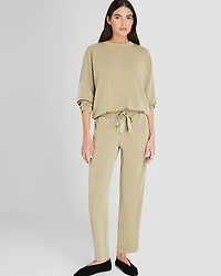 Satin Stripe Sweatshirt