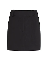 Trouser Style Suiting Mini Skirt