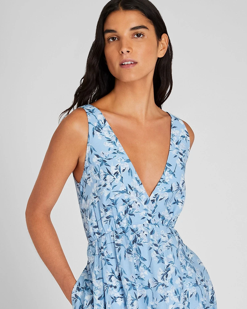 Sleeveless Organza Maxi Dress