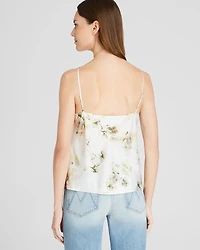 Floral Silk Charmeuse Cami