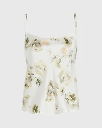 Floral Silk Charmeuse Cami
