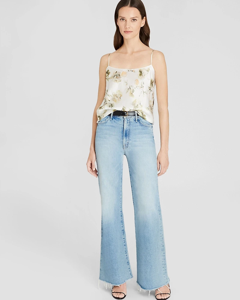 Floral Silk Charmeuse Cami