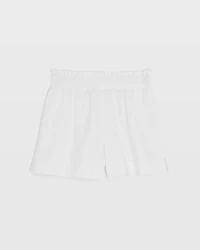 Linen Blend Pull-On Short