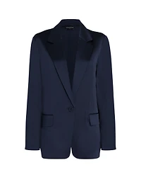 Silk Charmeuse Relaxed Blazer