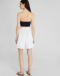 Silk Charmeuse Pleated Short