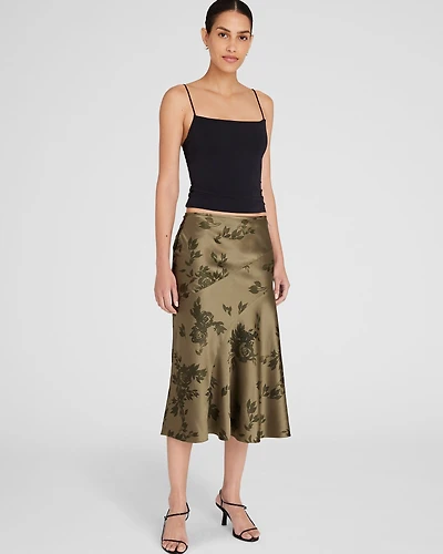 Bias-Seam Fluted Skirt