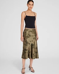 Bias-Seam Fluted Skirt