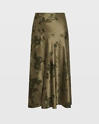 Bias-Seam Fluted Skirt
