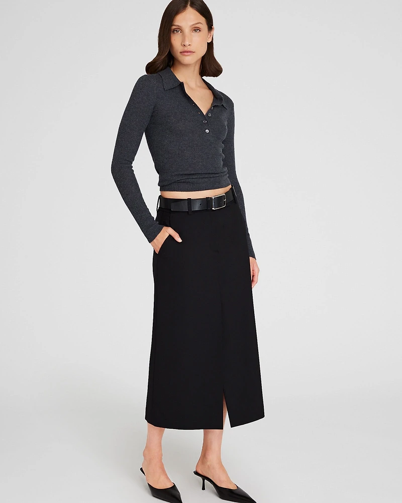 Trouser Midi Skirt