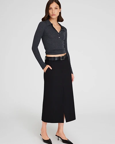 Trouser Midi Skirt