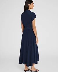 Handkerchief Hem Shirt Dress
