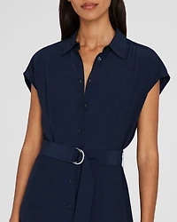 Handkerchief Hem Shirt Dress