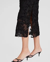 Sheer Jacquard Cami Maxi Dress