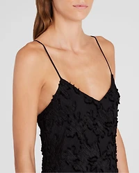 Sheer Jacquard Cami Maxi Dress