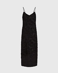 Sheer Jacquard Cami Maxi Dress
