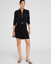 Long-Sleeve Silk Detail Shirt