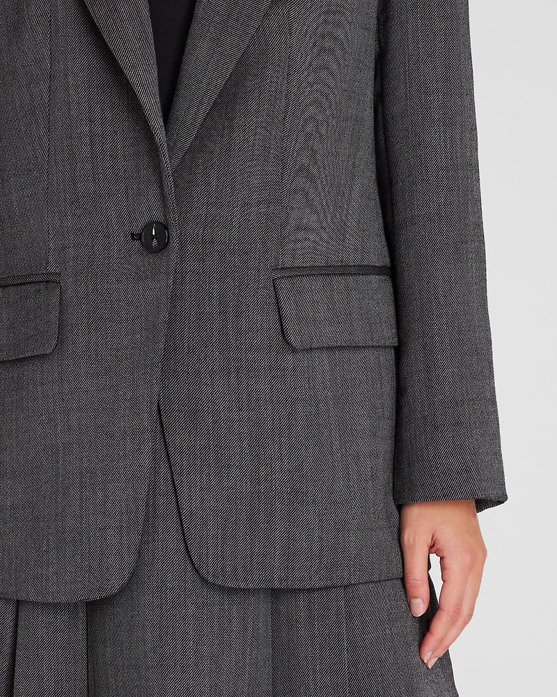 Relaxed Wool Twill Blazer