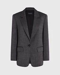 Relaxed Wool Twill Blazer