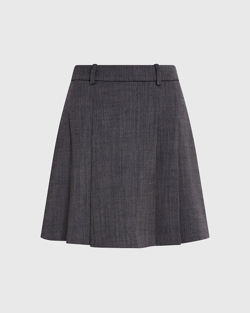 Pleated Mini Skirt