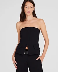 Strapless Tailored Top