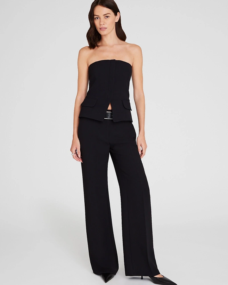 Strapless Tailored Top