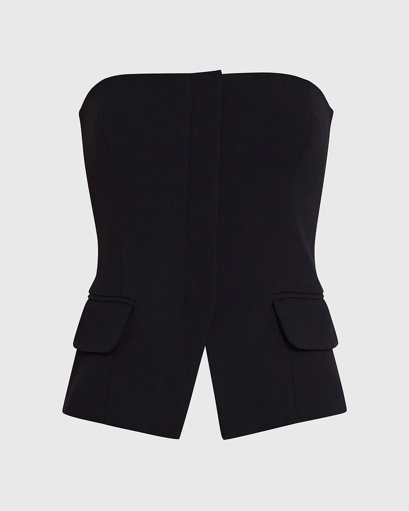 Strapless Tailored Top