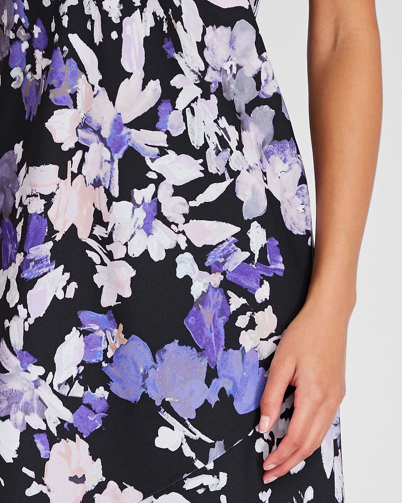 Strapless Printed Maxi Dress