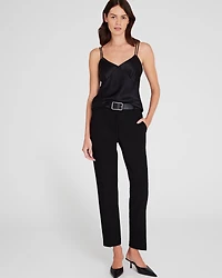 Silk Charmeuse Double-Neckline Cami