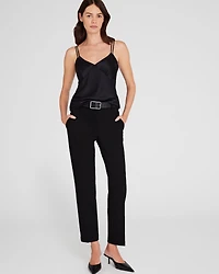 Silk Charmeuse Double-Neckline Cami