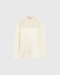 Silk Charmeuse Button Down Shirt