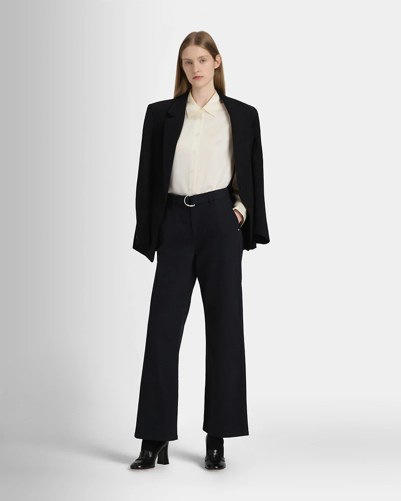 Silk Charmeuse Button Down Shirt