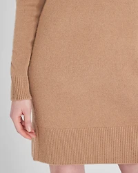 Wool-Cashmere Blend Mini Turtleneck Dress