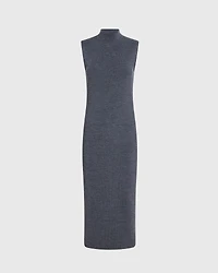 Merino Ribbed Mockneck Dress