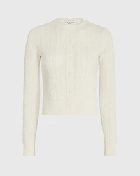 Cashmere Mini Cable Cardigan
