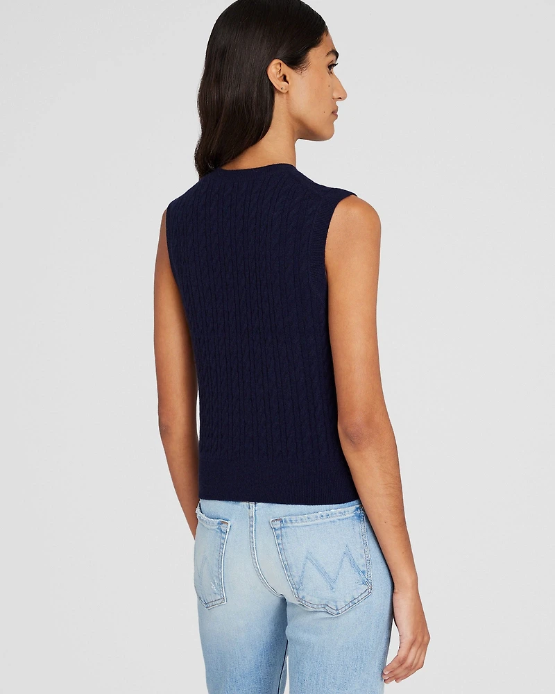 Cashmere Mini Cable Shell