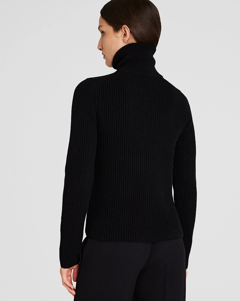 Slim Rib Full-Zip Sweater
