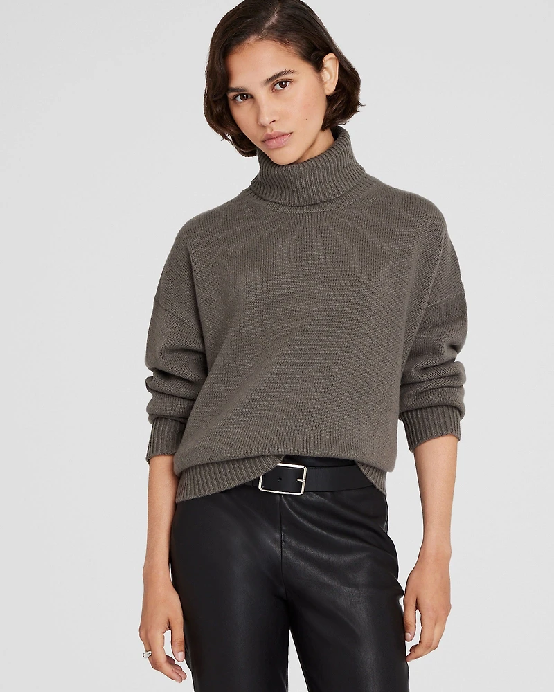 Cashmere Turtleneck Pullover Sweater