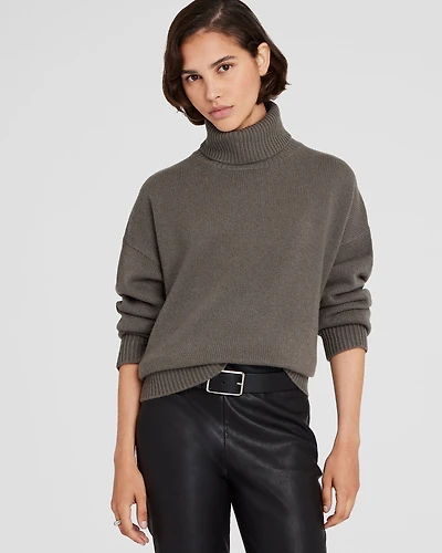 Cashmere Turtleneck Pullover Sweater